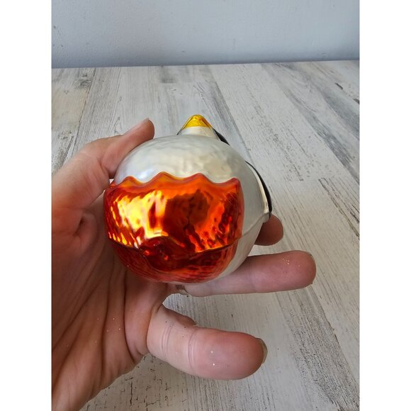 Vintage inge glas penguin animal ornament Xmas tree roly poly - Picture 7 of 7